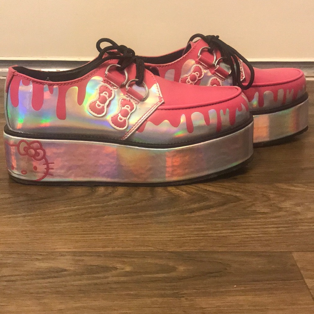 LOWEST: TUK Hello Kitty Holographic Creepers